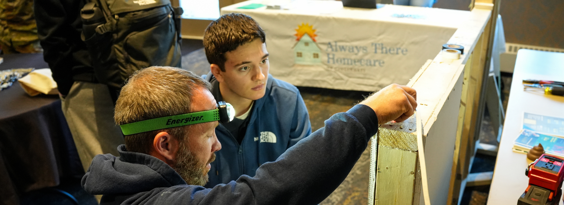 High school at a career fair